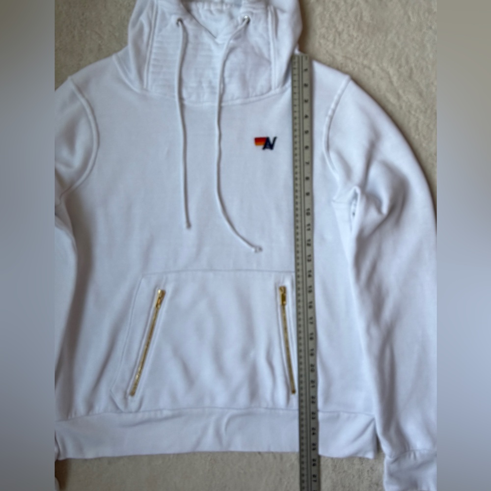 Aviator Nation White Ninja Pullover Hoodie Unisex Sizing Large - Picture 7 of 10